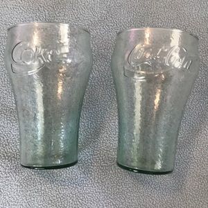 26oz Coca-Cola NEW Vintage Glass Bottles Set of 2